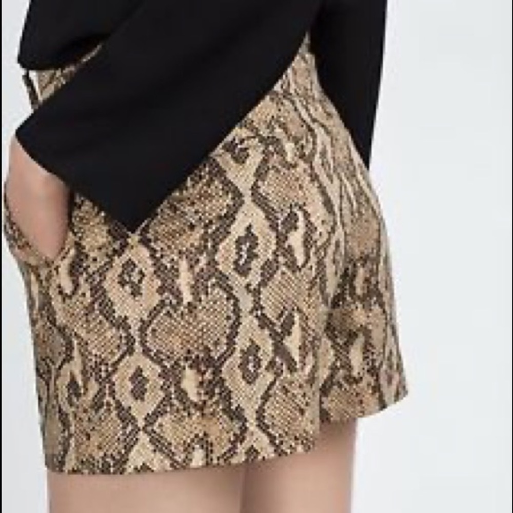 Snakeskin shorts